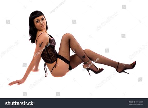 Beautiful Sexy Girl Lingerie Stockings Stock Photo Shutterstock