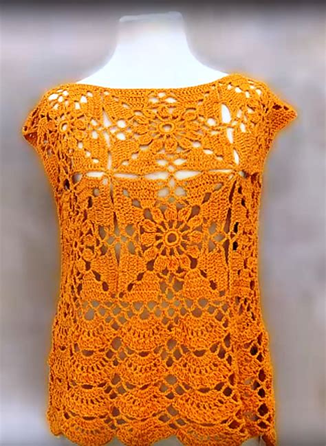 How To Crochet Stylish Blouse - Crochet Ideas