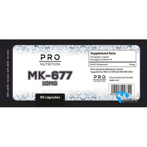 Pro Nutrition MK 677 90 Caps Supplement Supplements4muscle