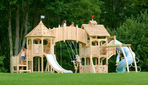 Cedar Wooden Playset At Kimberly Borges Blog