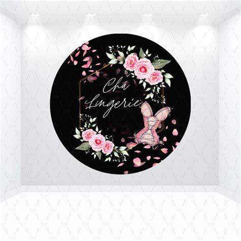 Painel Redondo Cha De Lingerie Em Tecido Elo7