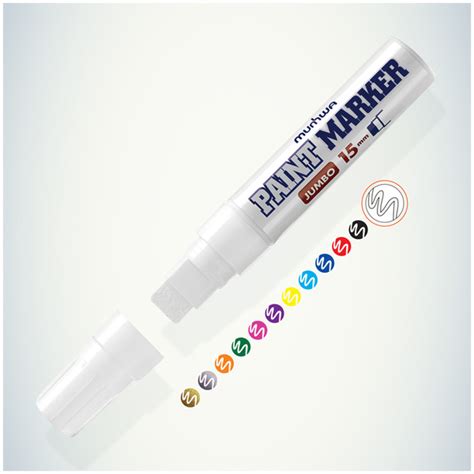 Белый маркер краска лаковый Munhwa Paint Marker - купить с доставкой по ...