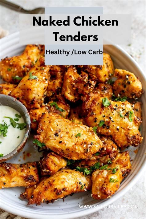 Naked Chicken Tenders Made In The Air Fryer Or The Oven These Tenders Are EASY To Make Air
