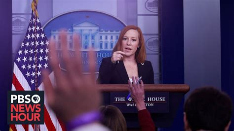 Watch Live Jen Psaki Holds White House News Briefing Youtube