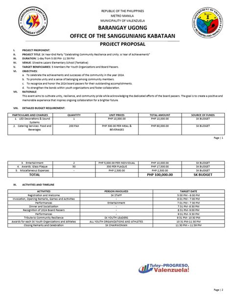 project proposal format