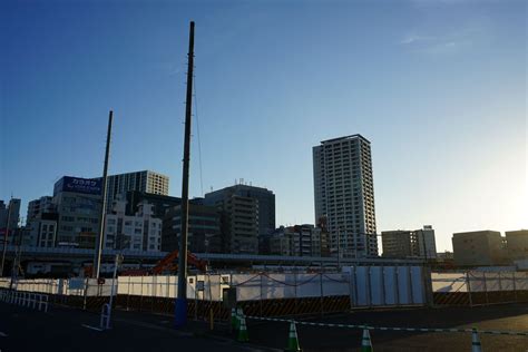 大井町のキャッツ・シアター跡地などで建設が進む超高層ビル“大井町駅周辺広町地区開発”2022年10月建設状況 品川区の超高層ビル・ﾀﾜｰﾏﾝｼｮﾝ