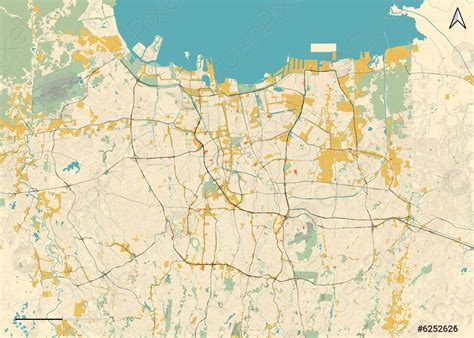 Map Of Jakarta Indonesia Stock Vector 6252626 Crushpixel