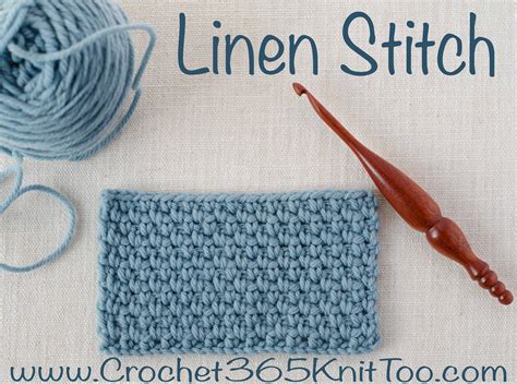 How to Crochet the Linen Stitch - Crochet 365 Knit Too