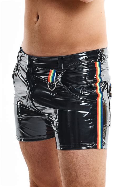 Rainbow Shorts Hosen Jeans für IHN Club Hot Fashion Odretto Highheels