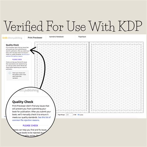 Kdp Isometric Graph Paper Interior Kdp Interior Template Etsy