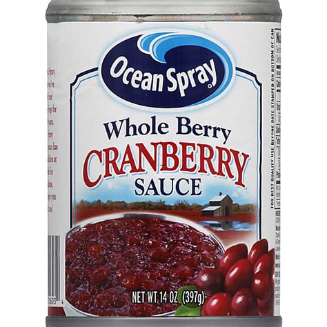 Ocean Spray Cranberry Sauce, Whole Berry | Canned & Packaged Fruit | Foodtown