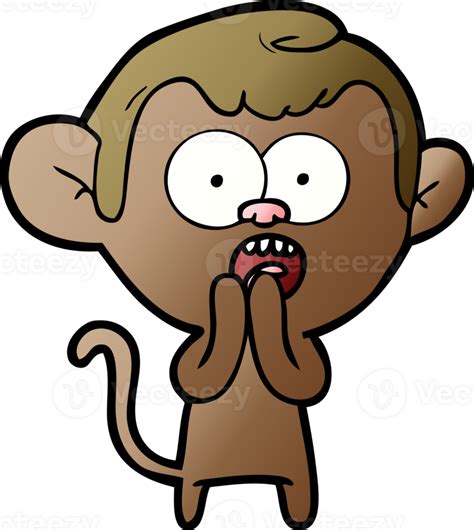 Cartoon Shocked Monkey Drawing 46994767 Png