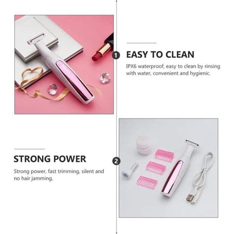 Tondeuse Bikini Rasoir À Électrique Lavable Usb Razor Rechargeable Razor Rasoir Démapacité D