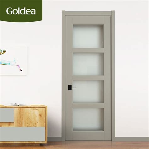 China Interior Classic Pvc Mdf Solid Core Wood Green Sliding Timber