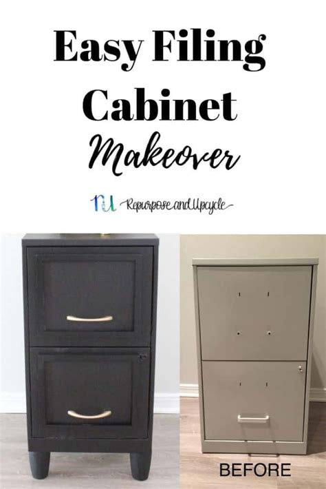 Painting A Filing Cabinet And Adding A Picture Frame File Cabinet