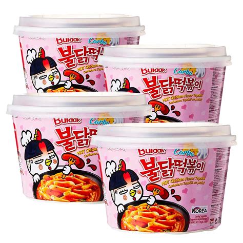 Buy Samyang Carbonara Tteokbokki G Pack Of Hot Chicken Flavour Buldak Rice Cakes