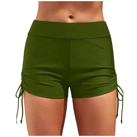 Gzea Bathing Suit Tops For Women Plus Size High Waist Bikini Bottoms