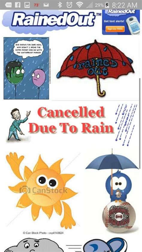 Cancelled Due To Rain Rain Stock Photos Free