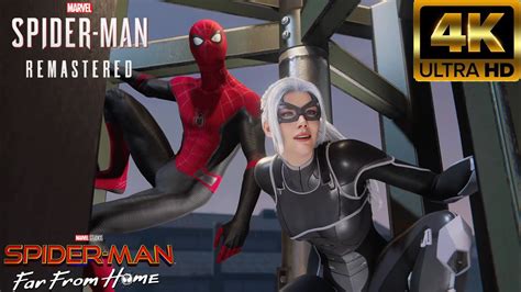 Spider Man And Black Cat Team Up With Far From Home Suit Marvels