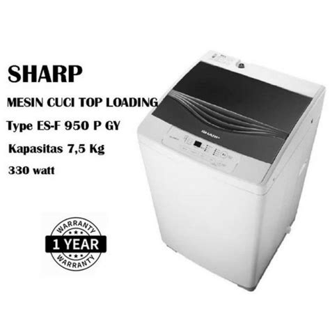 Jual Mesin Cuci Sharp Tabung Kapasitas Kg Es F P Mesin Cuci