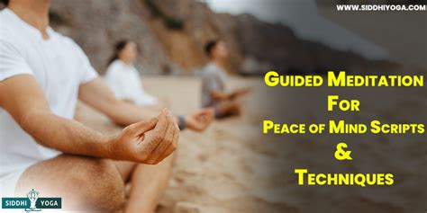 Meditación Guiada Para La Paz Mental Guiones Y Técnicas