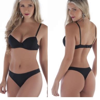 Conjunto de Calcinha e Sutiã Básico de lingerie Bojo Maria Shopee Brasil