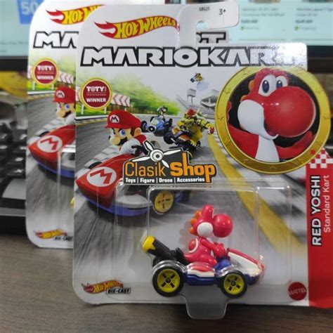 Promo Hot Wheels Mario Kart Red Yoshi Standard Card Diskon Di Seller Enzo Store Tegal Alur