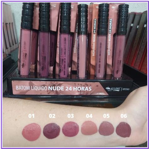 Batom Líquido Nude Max Love Várias Cores HORAS Shopee Brasil