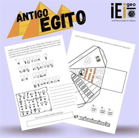 Atividade Sobre O Egito Antigo 6 Ano