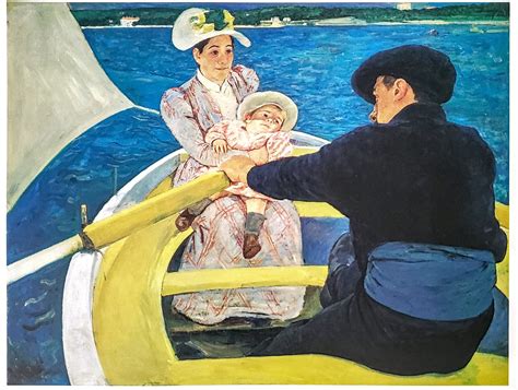 The Boating Party By Mary Cassatt Book Plate 19th Century 95 X 115