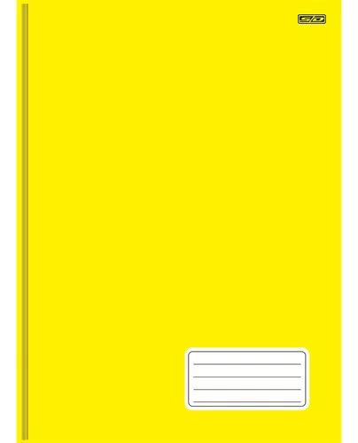 Caderno Brochura Universit Rio Capa Dura X Folhas Kbom Cor Amarelo