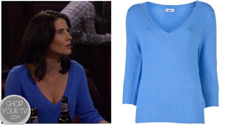 How I Met Your Mother Season 8 Episode 4 Robins Blue V Neck Sweater