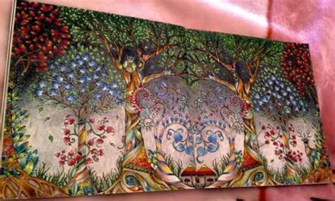 enchanted forest owl painting  trees  flowers enchanted forest