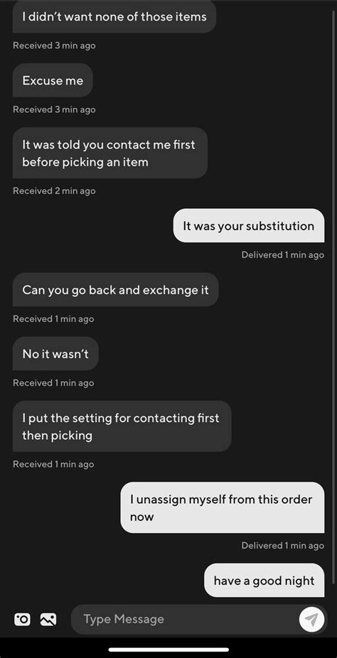 She had substitution for 3/4 items. Now she doesn’t want any of the