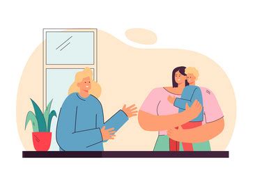 Lesbian Cartoon Mother Vector Images Over