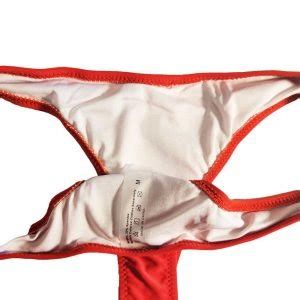 Red Cheeky Bikini Bottoms