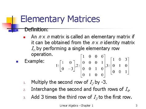 Lecture 5 Elementary Matrix Methid For find Inverse