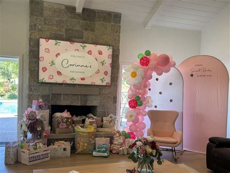 A Berry Sweet Baby Baby Shower Party Ideas Photo 2 Of 21 Catch My Party