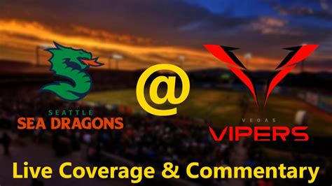 Xfl Tank Bowl Xfl Week Seattle Sea Dragons Vs Vegas Vipers Live