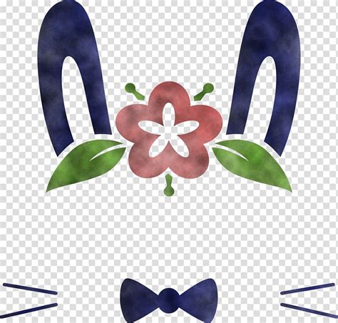 Illustration Of Rabbit With Bow Tie Black And White Stylized Clip