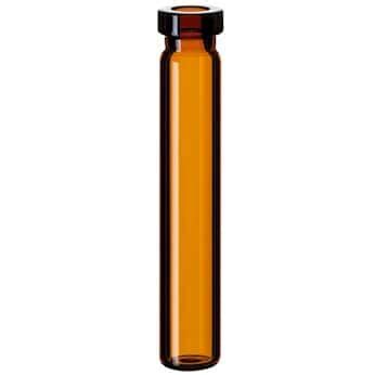 Cole Parmer Crimp Vial Amber Glass Ml Mm Flat Bottom Pk