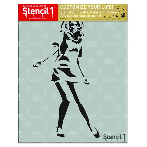 Stencil1 Go Go Girl Stencil S10109 Etsy