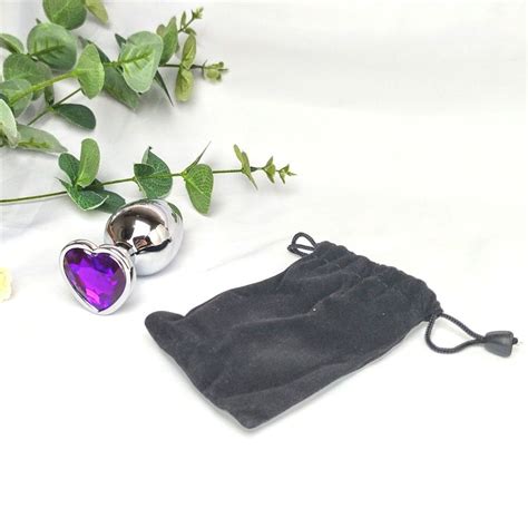 Plug Anal Em Metal Joia Cora O Roxa