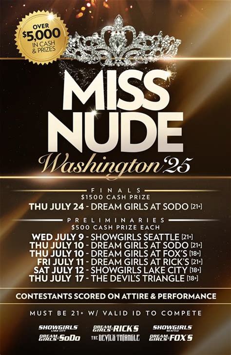 All Eyes On The Crown DreamGirls At Ricks Gears Up For Miss Nude Washington Dream Girls