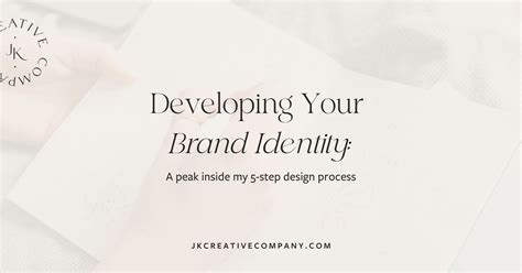 Crafting Your Brand Identity A Simple Overview Of The Development