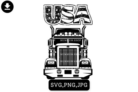 Us Semi Truck Svg Graphic By Nto · Creative Fabrica