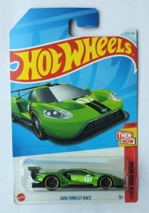 HOT WHEELS THEN AND NOW FORD GT RACE TOY CAR THEN AND NOW