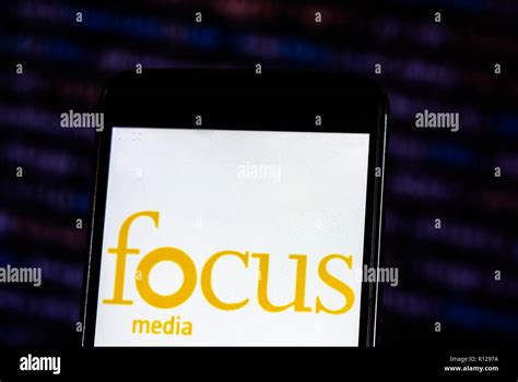 Focus Media Company Logo Seen Displayed On Smart Phone Focus Media