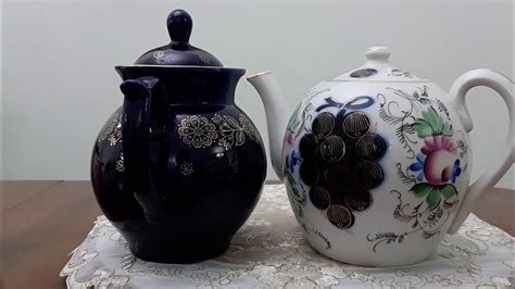 Такие КРАСИВЫЕ и знакомые СОВЕТСКИЕ ФАРФОРОВЫЕ ЧАЙНИКИ - YouTube