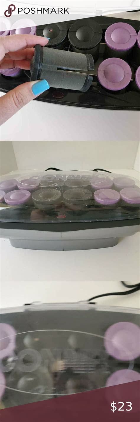 Conair Super Jumbo Velvet Flocked Hot Rollers Curlers Model Chv X Hot Rollers Conair Curlers